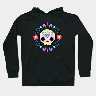 Cute mexican skull. Dia de los muertos Hoodie